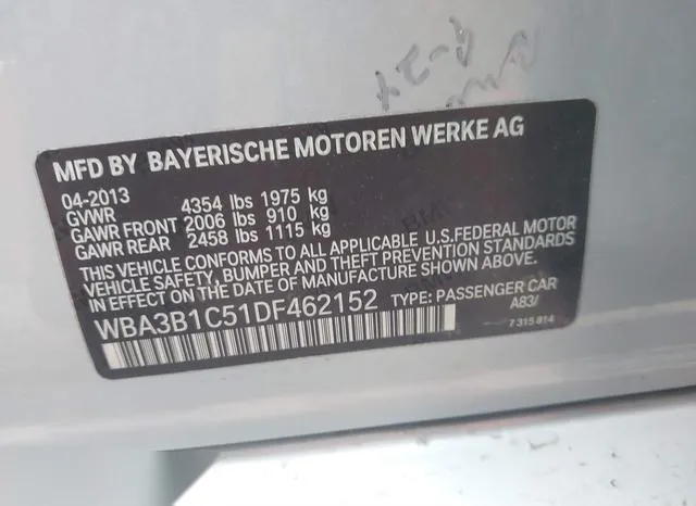 WBA3B1C51DF462152 2013 2013 BMW 3 Series- 320I 9