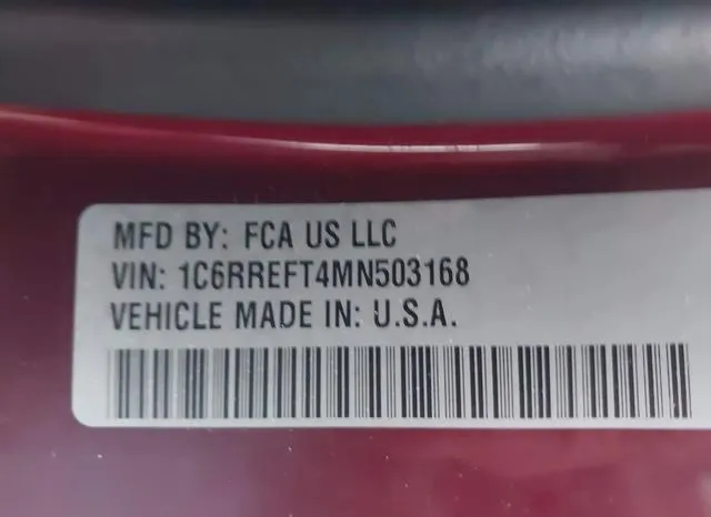 1C6RREFT4MN503168 2021 2021 RAM 1500- Lone Star  4X2 5-7 Box 9