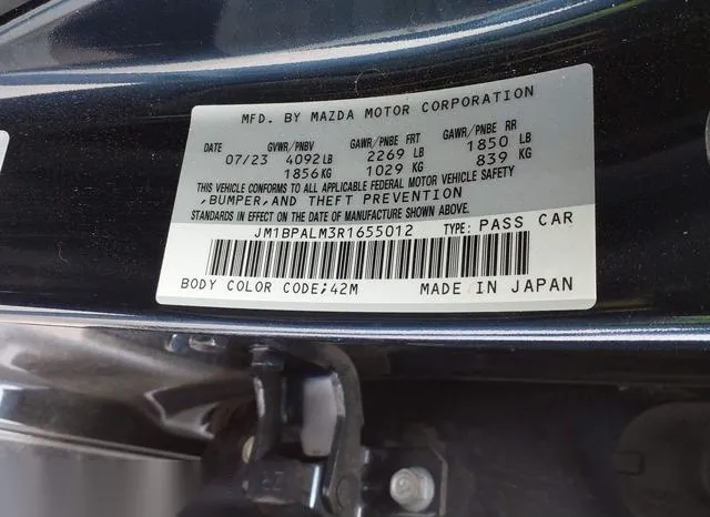 JM1BPALM3R1655012 2024 2024 Mazda 3- 2-5 S Preferred 9