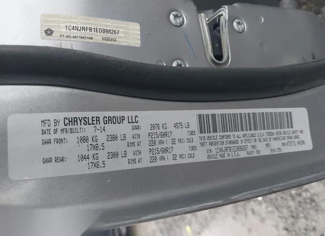 1C4NJRFB1ED898267 2014 2014 Jeep Patriot- Latitude 9