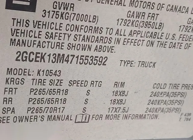 2GCEK13M471553592 2007 2007 Chevrolet Silverado 1500- LT2 9