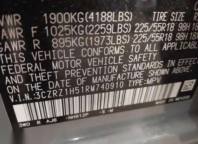 3CZRZ1H51RM740910 2024 2024 Honda HR-V- 2Wd Sport/2Wd Sport 9