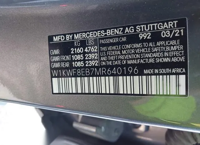 W1KWF8EB7MR640196 2021 2021 Mercedes-Benz C 300- 4Matic 9