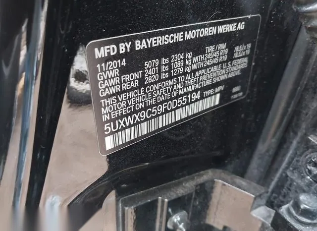 5UXWX9C59F0D55194 2015 2015 BMW X3- Xdrive28I 9