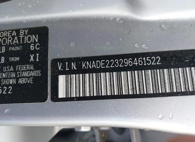 KNADE223296461522 2009 2009 KIA Rio- LX 9