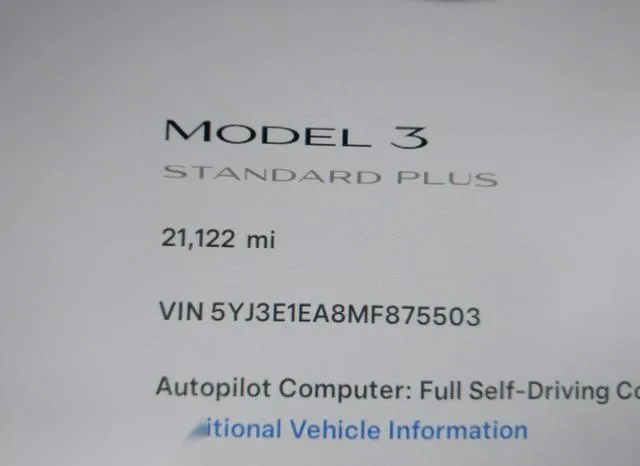 5YJ3E1EA8MF875503 2021 2021 Tesla Model 3- Standard Range P 7