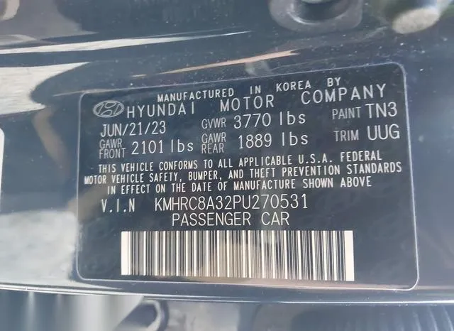 KMHRC8A32PU270531 2023 2023 Hyundai Venue- Limited 9