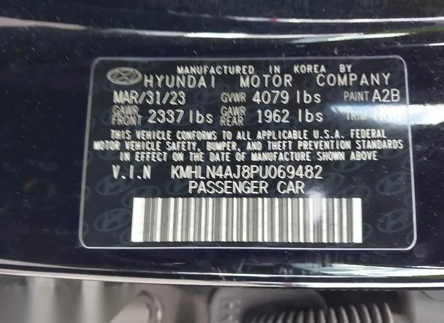 KMHLN4AJ8PU069482 2023 2023 Hyundai Elantra- Hybrid Limited 9