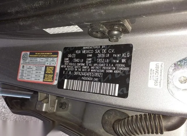 3KPA24AD4PE578921 2023 2023 KIA Rio- S 9