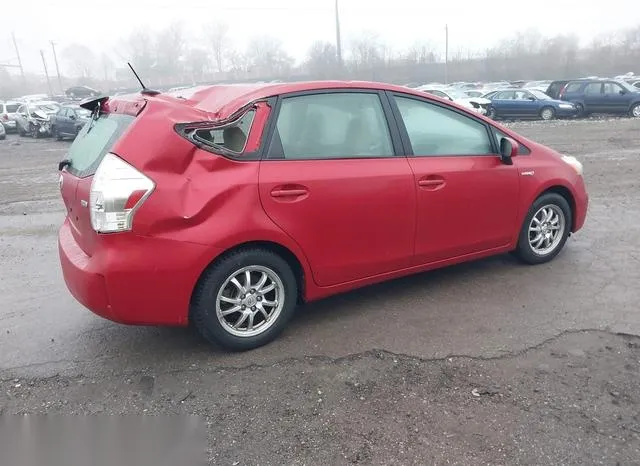 JTDZN3EU3C3052182 2012 2012 Toyota Prius- V Three 4