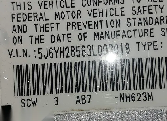 5J6YH28563L003019 2003 2003 Honda Element- EX 9