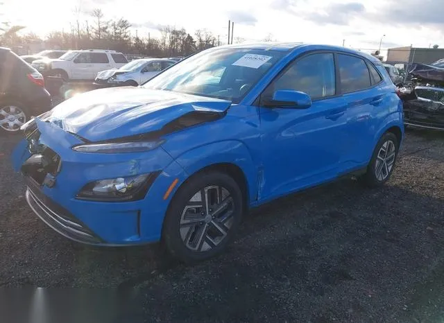 KM8K33AGXNU150593 2022 2022 Hyundai Kona- Electric Sel 2