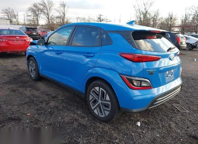 KM8K33AGXNU150593 2022 2022 Hyundai Kona- Electric Sel 3