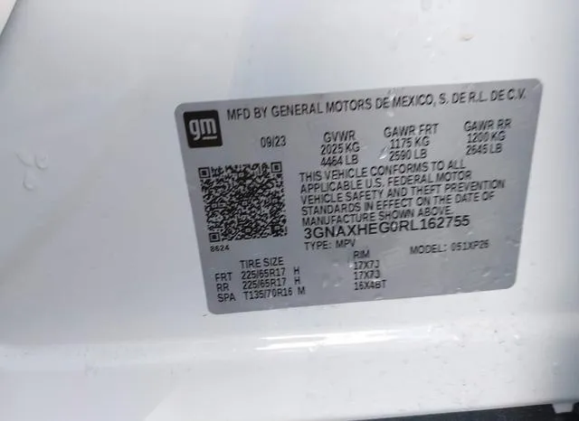 3GNAXHEG0RL162755 2024 2024 Chevrolet Equinox- Fwd Ls 9