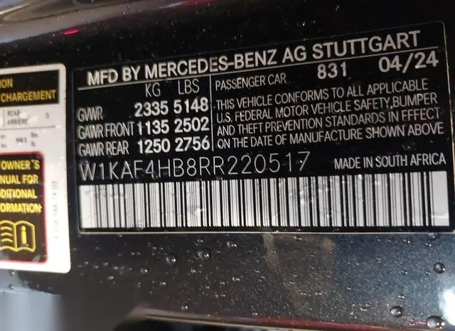 W1KAF4HB8RR220517 2024 2024 Mercedes-Benz C 300 9