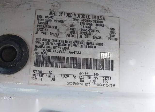 1FMRU15W23LA64134 2003 2003 Ford Expedition- Xlt 9