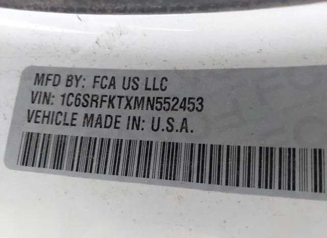 1C6SRFKTXMN552453 2021 2021 RAM 1500- Limited Longhorn  4X4 9