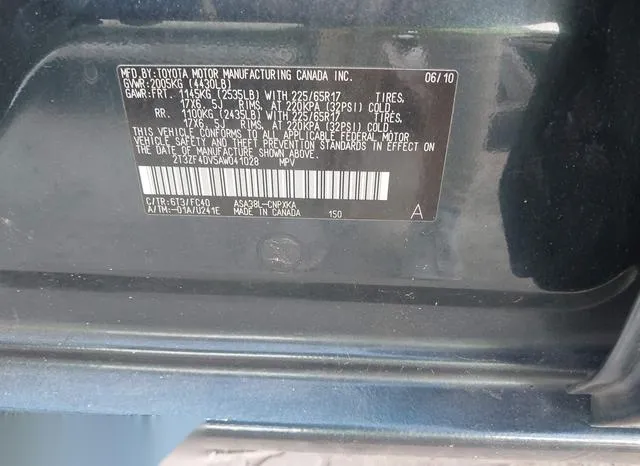 2T3ZF4DV5AW041028 2010 2010 Toyota RAV4 9