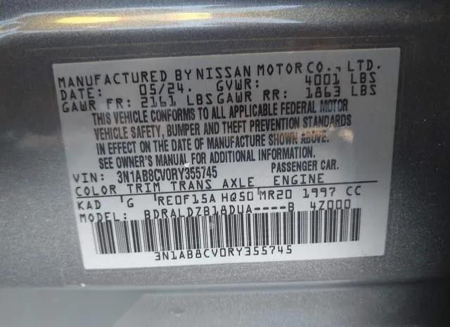 3N1AB8CV0RY355745 2024 2024 Nissan Sentra- Sv Xtronic Cvt 9