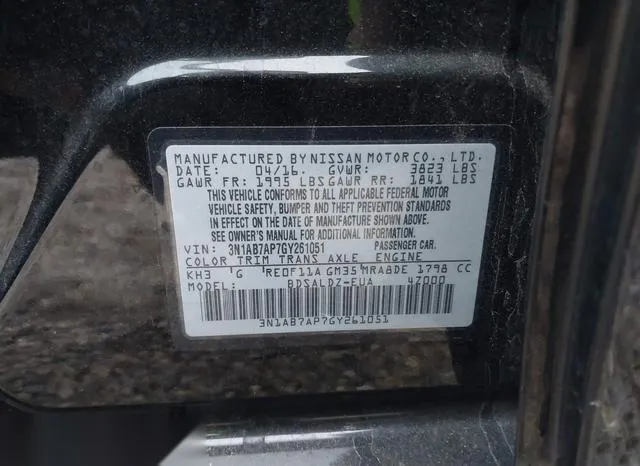 3N1AB7AP7GY261051 2016 2016 Nissan Sentra- SV 9