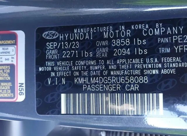 KMHLM4DG5RU658088 2024 2024 Hyundai Elantra- Sel 9