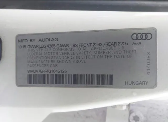 WAUA7GFF4G1045125 2016 2016 Audi A3- 1-8T Premium 9