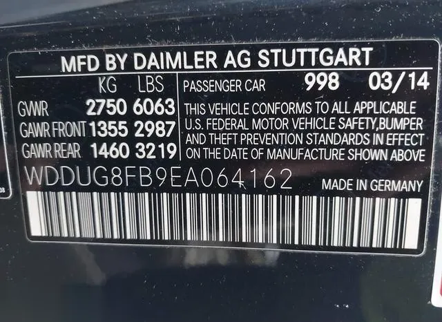 WDDUG8FB9EA064162 2014 2014 Mercedes-Benz S 550- 4Matic 9