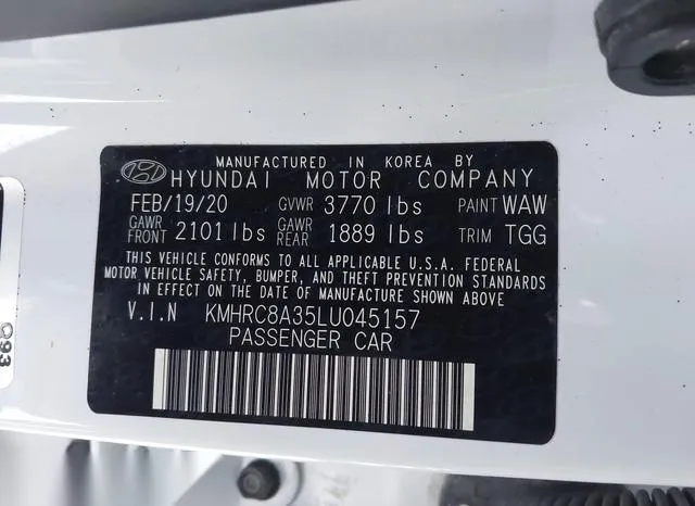 KMHRC8A35LU045157 2020 2020 Hyundai Venue- Sel 9