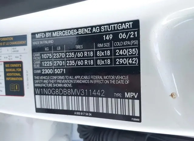 W1N0G8DB8MV311442 2021 2021 Mercedes-Benz GLC 300- Suv 9