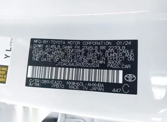 JTDACAAUXR3025504 2024 2024 Toyota Prius- Limited 9