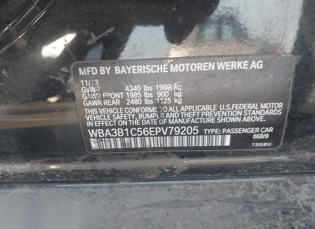 WBA3B1C56EPV79205 2014 2014 BMW 3 Series- 320I 9