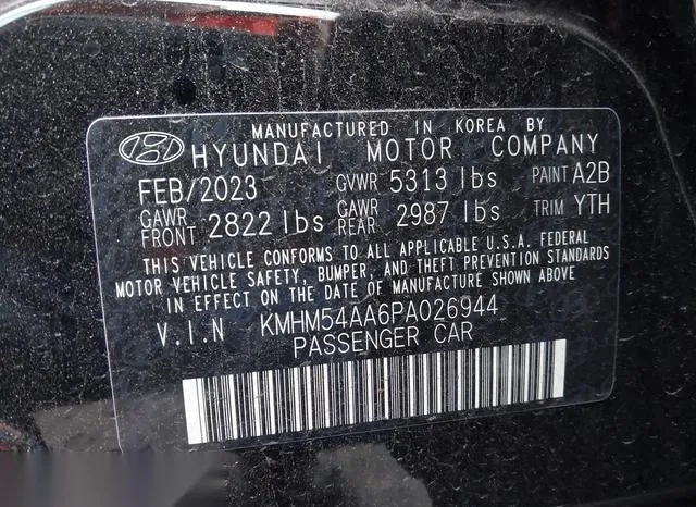 KMHM54AA6PA026944 2023 2023 Hyundai Ioniq 6- Limited 9