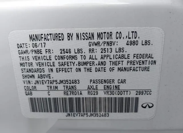 JN1EV7AP5JM352483 2018 2018 Infiniti Q50- 3-0T Luxe 9