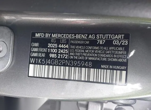 W1K5J4GB2PN395948 2023 2023 Mercedes-Benz Cla 250 Coupe 9