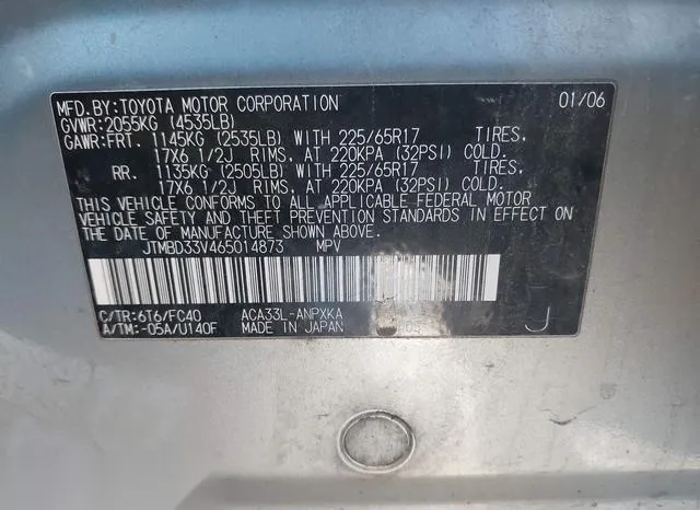 JTMBD33V465014873 2006 2006 Toyota RAV4 9