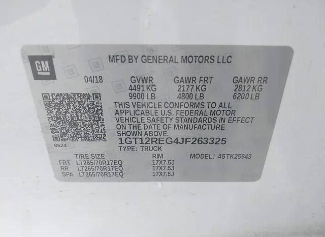 1GT12REG4JF263325 2018 2018 GMC Sierra- 2500hd 9