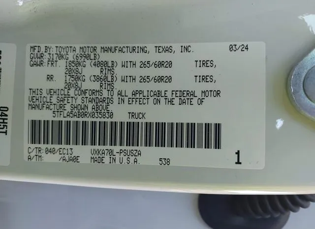 5TFLA5AB0RX035830 2024 2024 Toyota Tundra- SR5 9