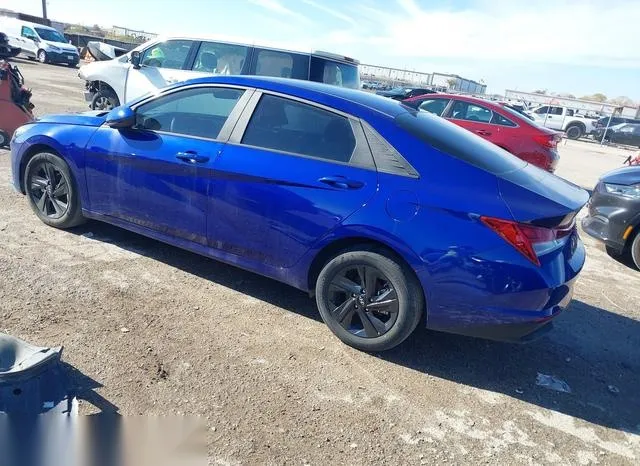 KMHLM4AJ4PU053539 2023 2023 Hyundai Elantra- Hybrid Blue 3