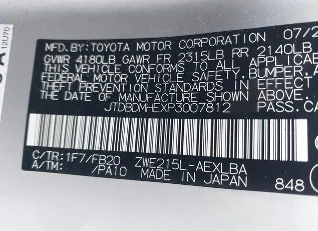 JTDBDMHEXP3007812 2023 2023 Toyota Corolla- Hybrid Le 9