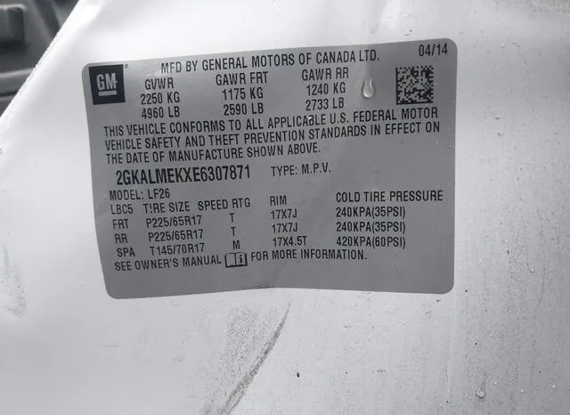 2GKALMEKXE6307871 2014 2014 GMC Terrain- Sle-1 9