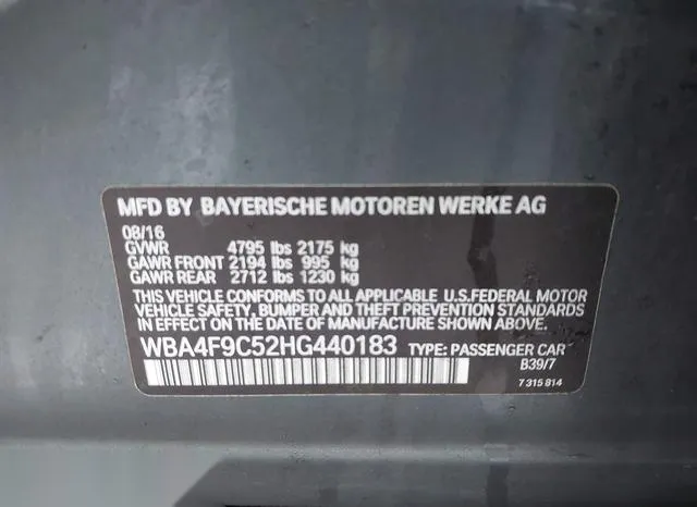 WBA4F9C52HG440183 2017 2017 BMW 430i Gran Coupe- Xdrive 9