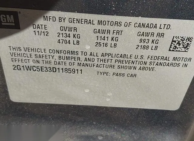 2G1WC5E33D1185911 2013 2013 Chevrolet Impala- Ltz 9