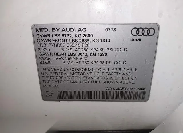 WA1A4AFY2J2225449 2018 2018 Audi SQ5- 3-0T Premium Plus 9