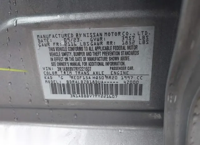 3N1AB8BV7RY221607 2024 2024 Nissan Sentra- S Xtronic Cvt 9