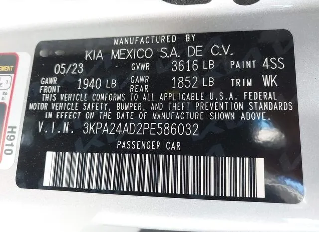 3KPA24AD2PE586032 2023 2023 KIA Rio- S 9