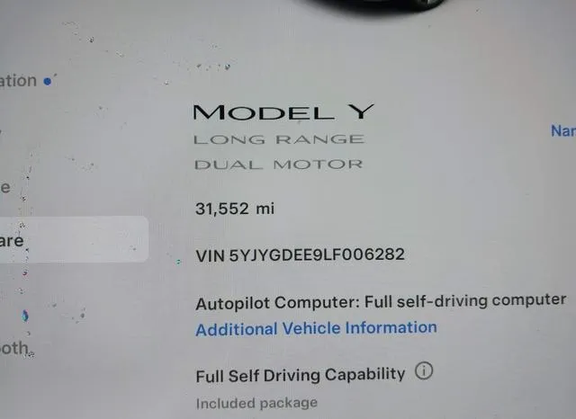 5YJYGDEE9LF006282 2020 2020 Tesla Model Y- Long Range Dual 7