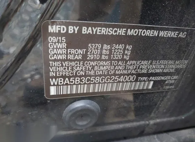 WBA5B3C58GG254000 2016 2016 BMW 5 Series- 535I Xdrive 9