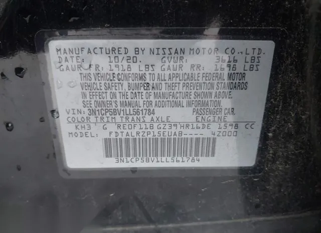 3N1CP5BV1LL561784 2020 2020 Nissan Kicks- S Xtronic Cvt 9