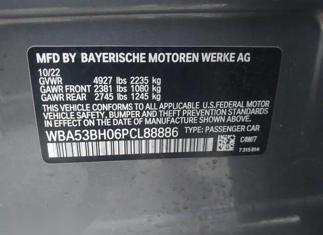 WBA53BH06PCL88886 2023 2023 BMW 5 Series- 530 I 9