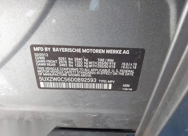 5UXZW0C56D0B92593 2013 2013 BMW X5- Xdrive35D 9